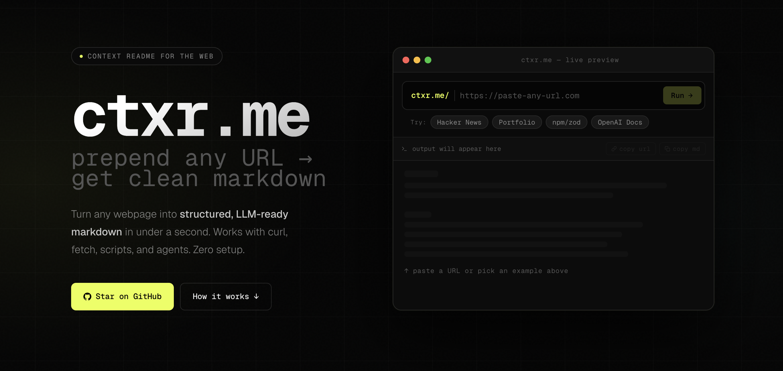 ctxr.me screenshot